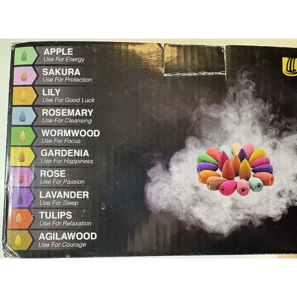 Inscents Waterfall Backflow Incense Holder Relieve Stress, Anxiety, Toxin Free